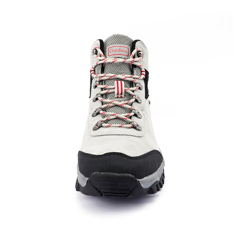 Brand Men's Ankle Boots Waterproof Leather Sneakers Breathable Outdoor Men Hiking Boots No-slip Men's Work Shoes Size 39-47