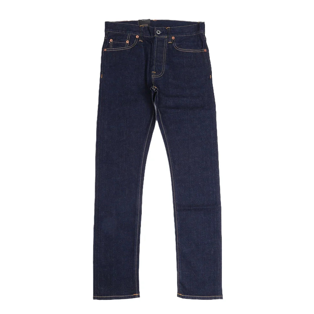 Washed Slim Fitting Pants Sanforized Raw Denim Jeans 12oz