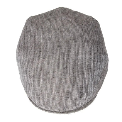 Men Cap Herringbone Linen Newsboy Caps High Quality Flat Caps Driver Ivy Hat Bakerboy Hats Cool Boina for Male