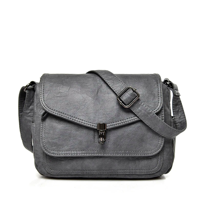 Vintage Soft Leather femmels' Shoulder Bags Luxury Handbags Women's Packet New Designer Small Crossbody Bag 2021 Sac à Femme