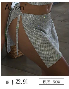 PU Shiny Metallic Color Sexy Bodycon Mini Skirts Women High Waist A-line Flare Skirt New Fashion Summer Streetwear Short Skirts