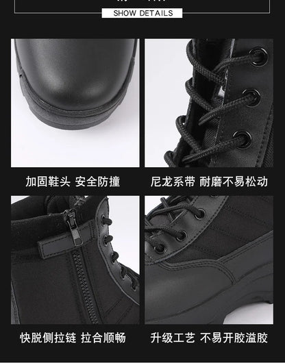 Tactical Boots Men Special Force Desert Combat Boots Outdoor Hiking Boots Ankle Shoes Men Work Safty Shoes