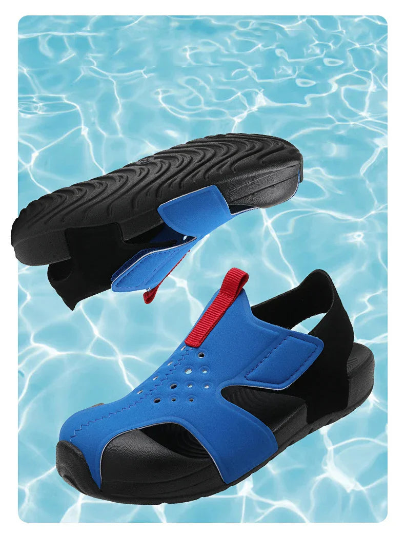 Children Functional Sandals Kids Fashion Airplane Shoes Summer New Baby Beach Shoes  Boys and Girls Cool Barefoot Sandals