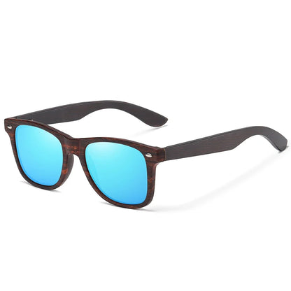 Handmade Natural Wooden Sunglasses Men Polarized Eyewear Women Mirror Vintage Oculos De Sol Masculino UV400 Polarized Lens