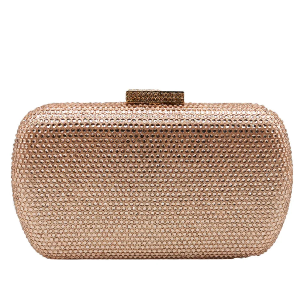 Burgundy Crystal Evening Bags and Clutches for Women Formal Party Rhinestone Handbags Wedding Clutch Purse