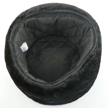 Soviet Badge Ushanka Men&Women Bomber Hats CCCP Army Pilot Trapper Trooper Hat Winter Faux Rabbit Fur Earflap Snow Caps
