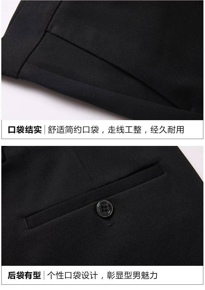 29-40 Summer Thin Casual Pants Business Men's Pants Middle-aged Dad Casual Pants Elastic Breathable Pants
