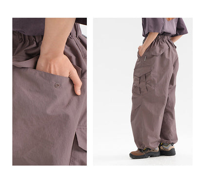Ultra Loose Lightweight Outdoor Functional Pants Men Women Waterproof Quick Dry Techwear Wide Leg Cargo Pant Track Trouser
