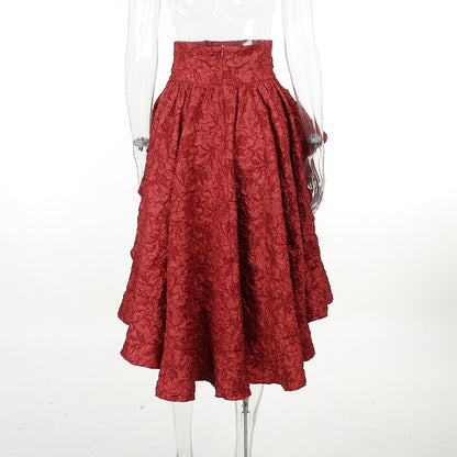 Fairycore Grunge Lolita Skirt Women Dark Gothic Christmas High Waist Bandage Corset Skirt Aesthetic Streetwear Partywear