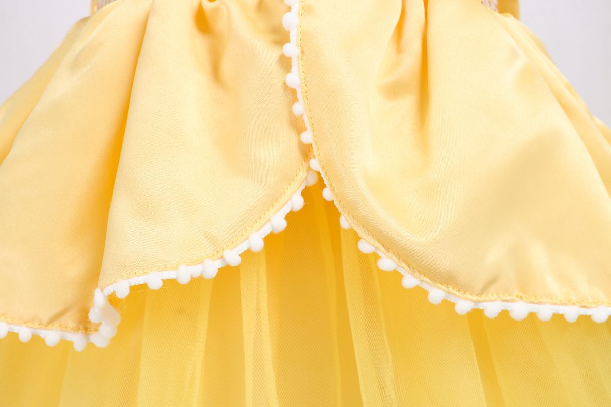 Belle Princess Dress Girls Cosplay Beauty and The Beast Cinderella Snow White Costumes Kids Halloween Carnival Clothes