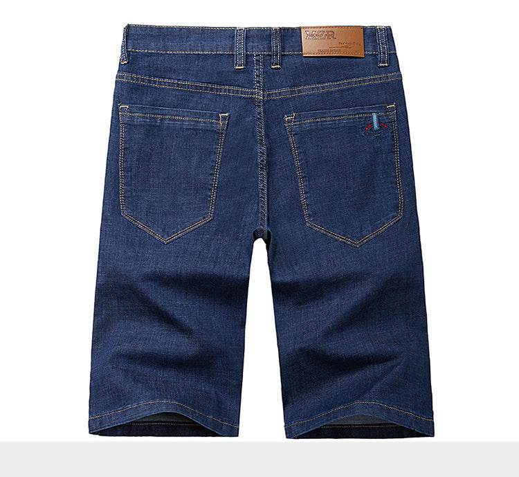 Men Extra Large Size Shorts Knee-length Summer Breeches Denim 2024 Male Bermuda Classic Stretch Plus Size Big 8XL Men Short Jean
