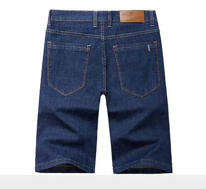 Men Extra Large Size Shorts Knee-length Summer Breeches Denim 2024 Male Bermuda Classic Stretch Plus Size Big 8XL Men Short Jean