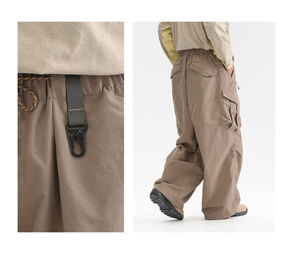 Ultra Loose Lightweight Outdoor Functional Pants Men Women Waterproof Quick Dry Techwear Wide Leg Cargo Pant Track Trouser