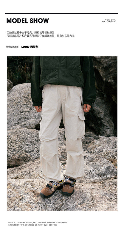 Ultra Loose Lightweight Outdoor Functional Pants Men Women Waterproof Quick Dry Techwear Wide Leg Cargo Pant Track Trouser