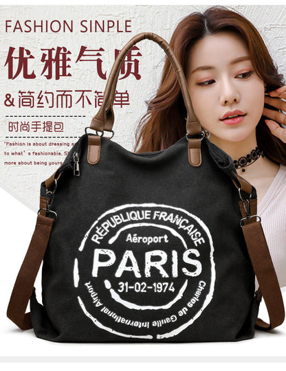 Women's Handbag Women's Shoulder Bag Fashion Purse Vintage CANVAS Bag Large Capacity Handbag Inclined Shoulder Bag Mom's Bag