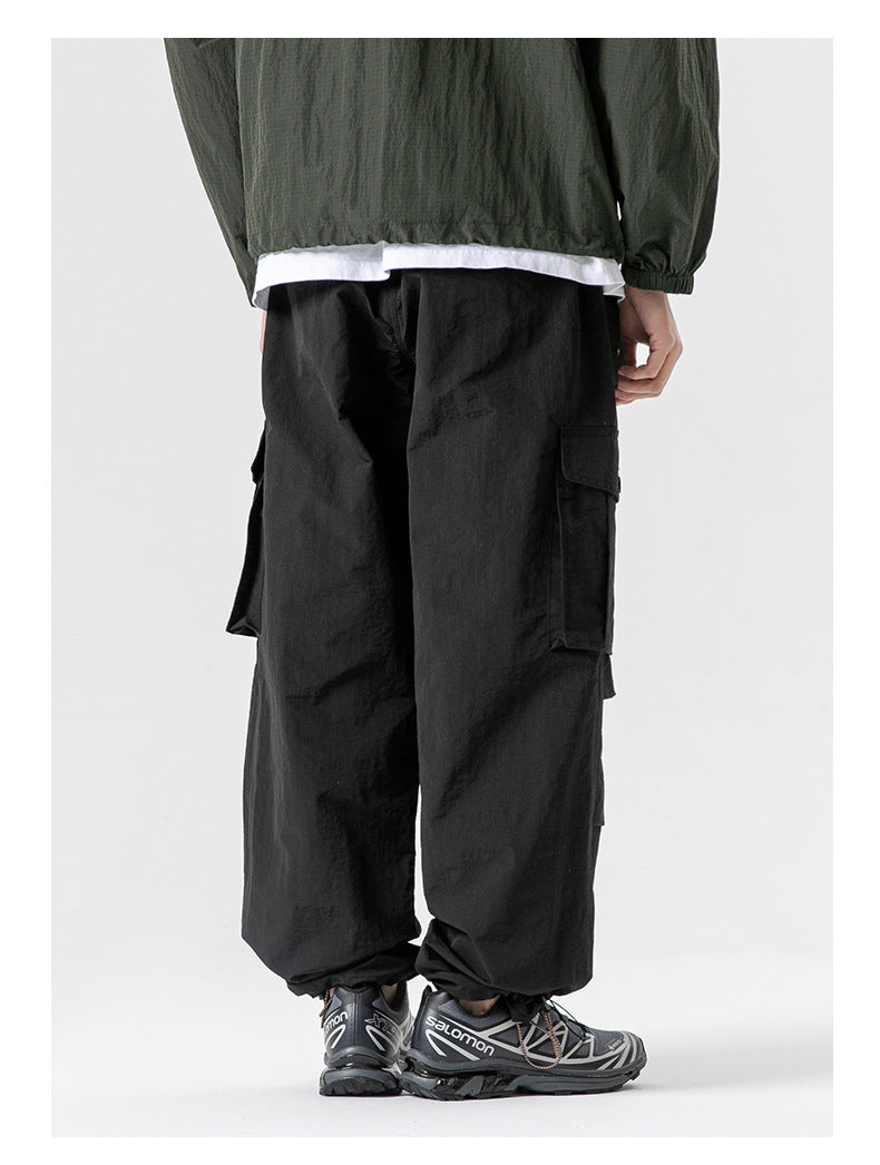 Ultra Loose Lightweight Outdoor Functional Pants Men Women Waterproof Quick Dry Techwear Wide Leg Cargo Pant Track Trouser