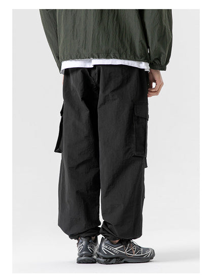 Ultra Loose Lightweight Outdoor Functional Pants Men Women Waterproof Quick Dry Techwear Wide Leg Cargo Pant Track Trouser