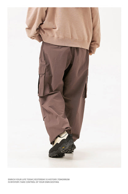 Ultra Loose Lightweight Outdoor Functional Pants Men Women Waterproof Quick Dry Techwear Wide Leg Cargo Pant Track Trouser