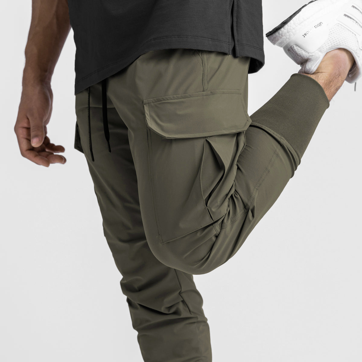 2024 New Men's Cargo Pants Summer Thin Loose Quick-Drying Elastic Leggings Running Training Sweatpants Casual Trend Trousers