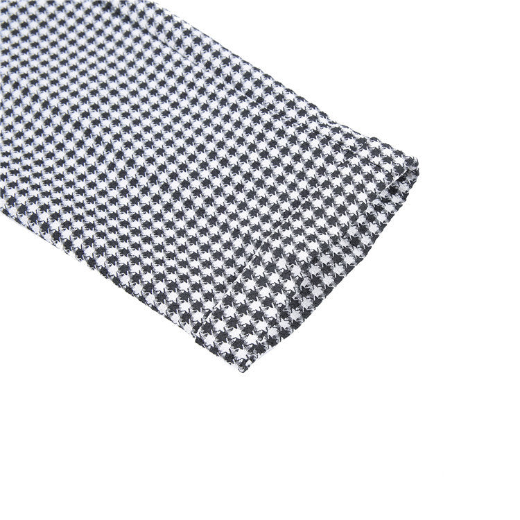 British Style Autumn New Fashion Stripe Plaid Suit Pant Men High Waist Design Slim Fit Office Pants Mens Groom Wedding Trousers