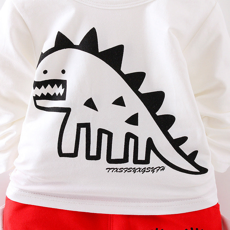 New Autumn Baby Clothes Children Boys Hooded Jacket T-Shirt Pants 3Pcs/Set Toddler Girls Clothing Infant Costume Kids Tracksuits