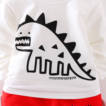 New Autumn Baby Clothes Children Boys Hooded Jacket T-Shirt Pants 3Pcs/Set Toddler Girls Clothing Infant Costume Kids Tracksuits