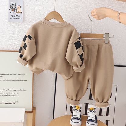 New Spring Autumn Baby Boys Clothes Suit Children Girls Cartoon T-Shirt Pants 2Pcs/Sets Toddler Casual Costume Kids Tracksuits