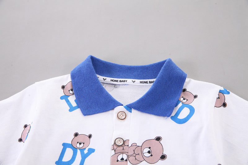 New Summer Baby Clothes Suit Children Boys Fashion Cartoon T-Shirt Shorts 2Pcs/Set Infant Toddler Casual Costume Kids Tracksuits
