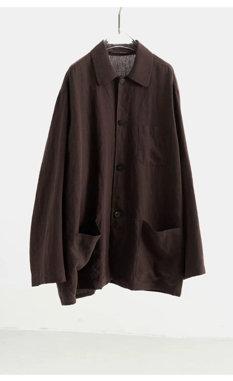 Women's Linen Shirt Jacket, Loose-Fitting Stylish Top, New Style for Spring/Summer 2026