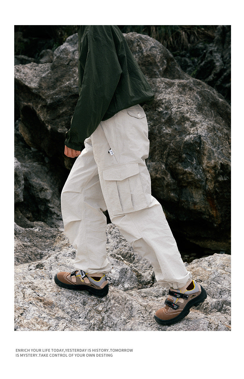 Ultra Loose Lightweight Outdoor Functional Pants Men Women Waterproof Quick Dry Techwear Wide Leg Cargo Pant Track Trouser