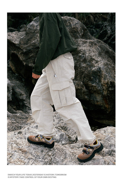 Ultra Loose Lightweight Outdoor Functional Pants Men Women Waterproof Quick Dry Techwear Wide Leg Cargo Pant Track Trouser