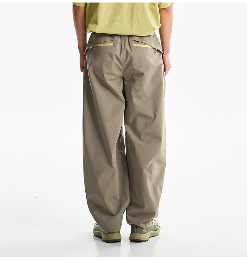 Ultra Loose Lightweight Outdoor Functional Pants Men Women Waterproof Quick Dry Techwear Wide Leg Cargo Pant Track Trouser