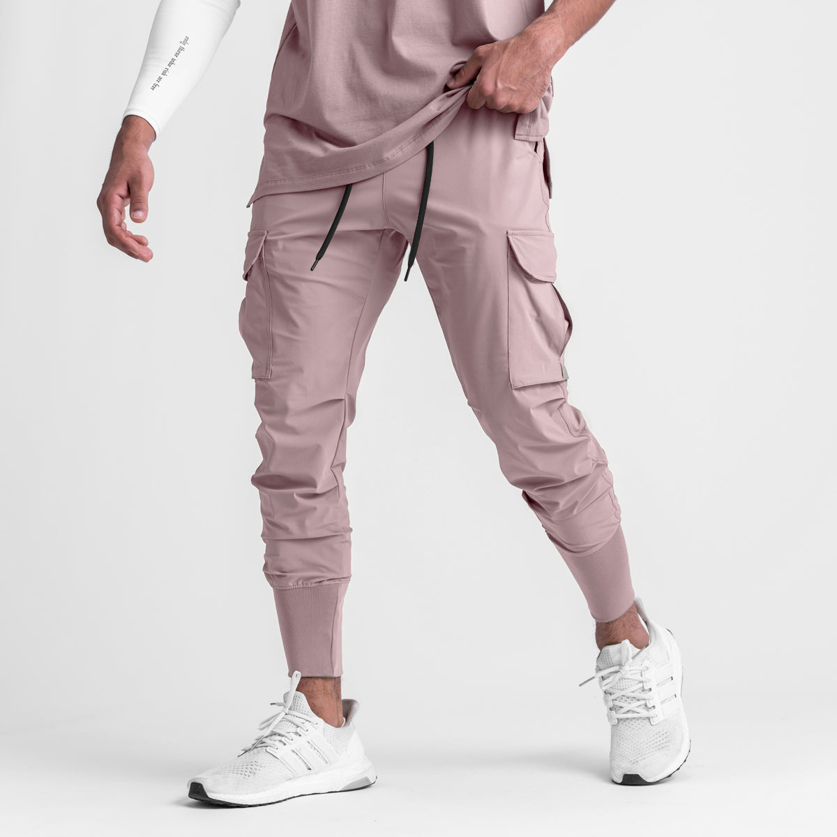 2024 New Men's Cargo Pants Summer Thin Loose Quick-Drying Elastic Leggings Running Training Sweatpants Casual Trend Trousers
