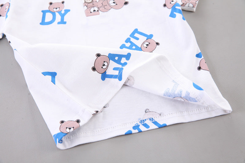 New Summer Baby Clothes Suit Children Boys Fashion Cartoon T-Shirt Shorts 2Pcs/Set Infant Toddler Casual Costume Kids Tracksuits
