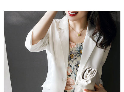 Women Blazer office lady outwear western suit jacket Top 18MM 100% natural mulberry silk 3 solid colors, S-538