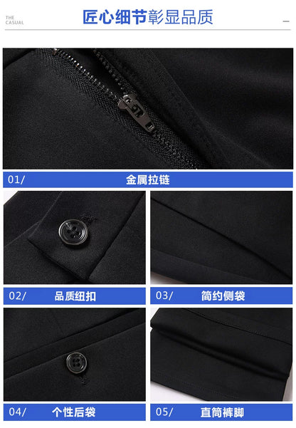 29-40 Summer Thin Casual Pants Business Men's Pants Middle-aged Dad Casual Pants Elastic Breathable Pants