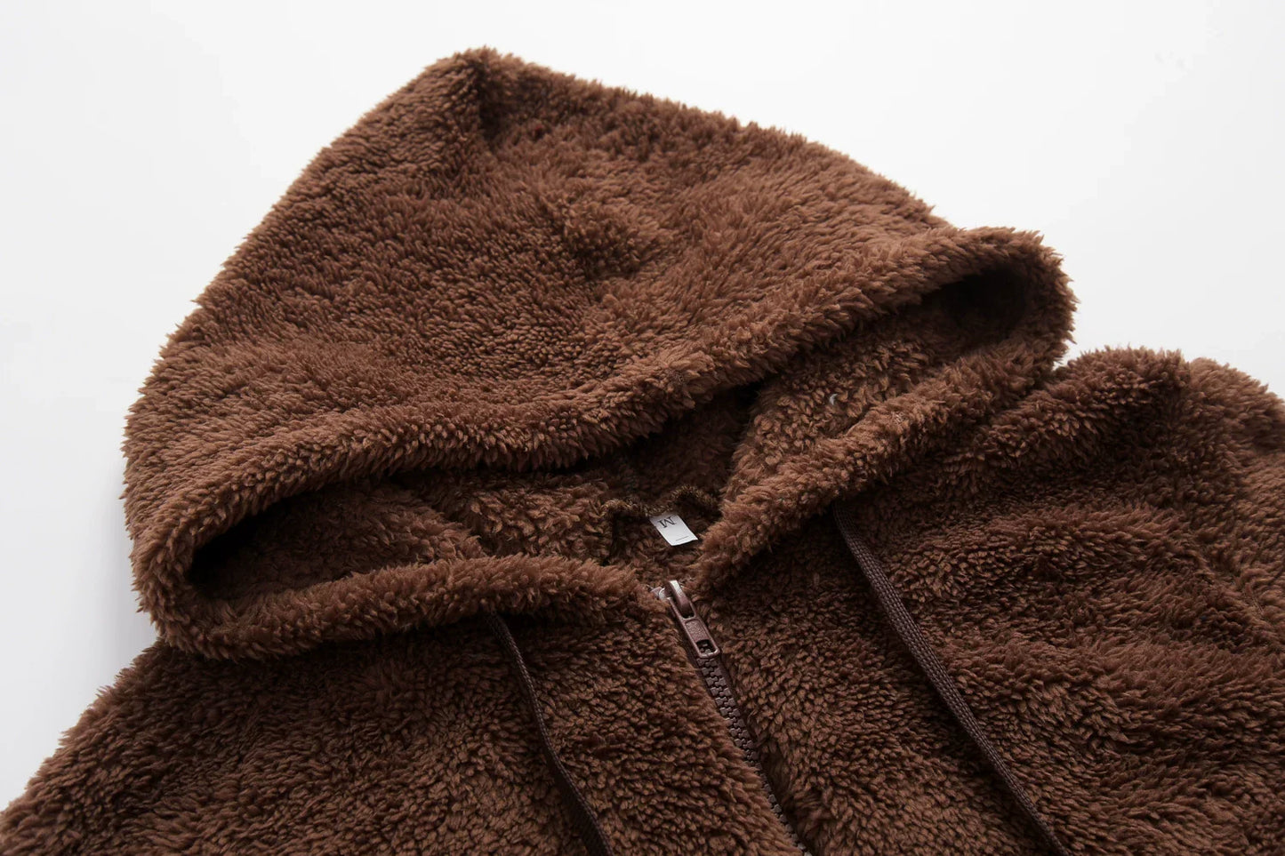 Fashion Trend Long-sleeved Hooded Solid Color, Women's Sweater Coat