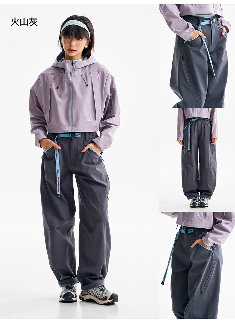 Ultra Loose Lightweight Outdoor Functional Pants Men Women Waterproof Quick Dry Techwear Wide Leg Cargo Pant Track Trouser