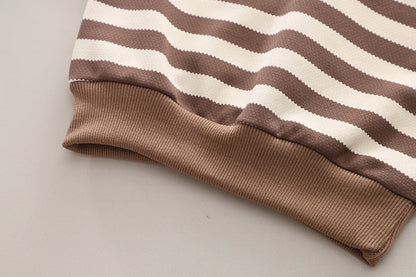 New Autumn Baby Clothes Set Children Boys Striped Long Sleeved T-Shirt Pants 2Pcs/Sets Infant Fashion Costume Kids Tracksuits