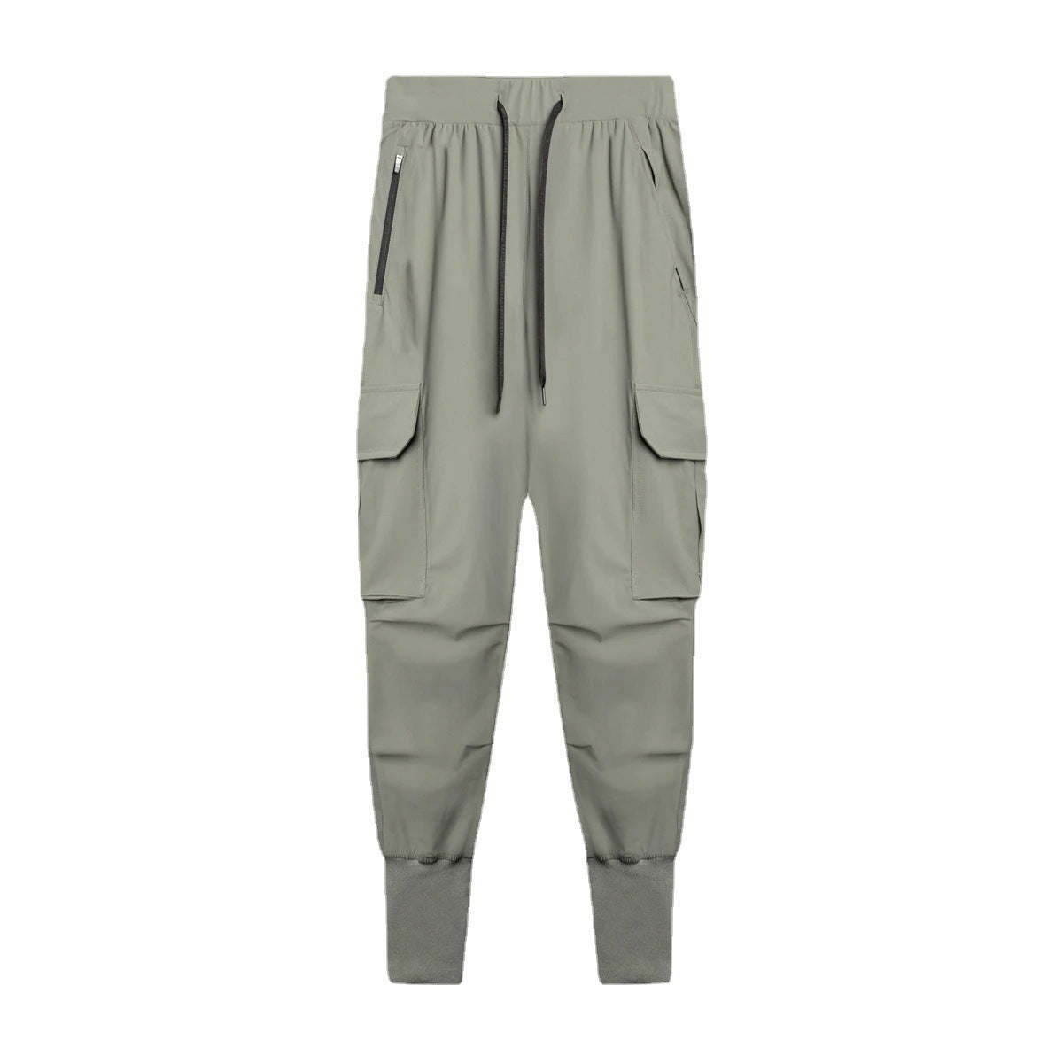 2024 New Men's Cargo Pants Summer Thin Loose Quick-Drying Elastic Leggings Running Training Sweatpants Casual Trend Trousers