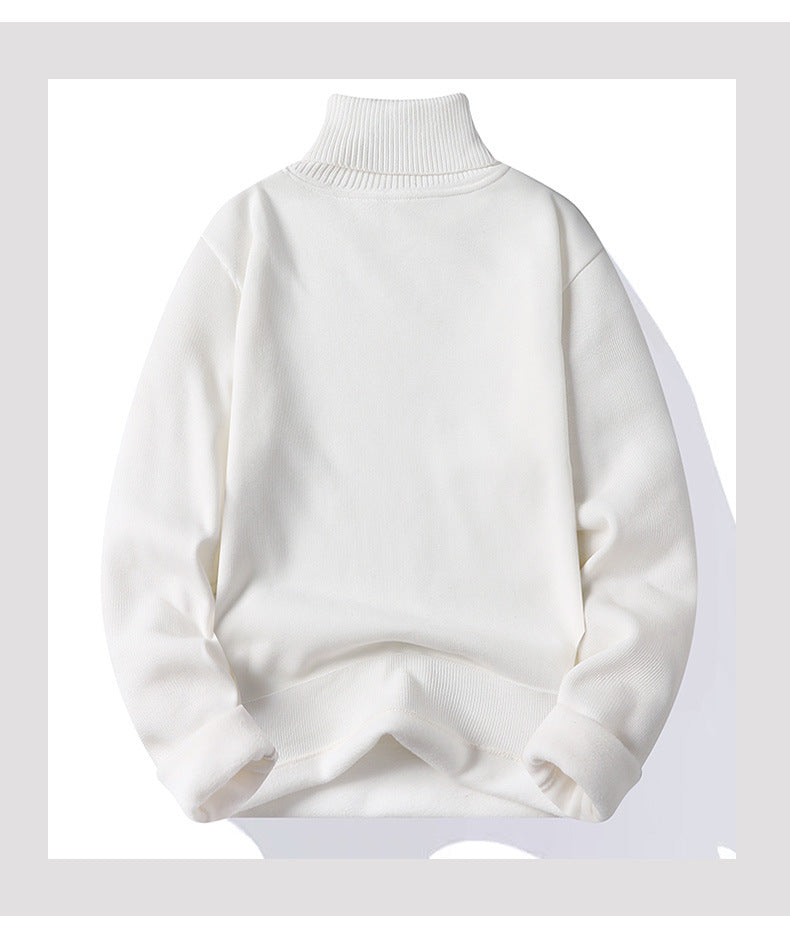 Autumn Winter Men's Turtleneck Sweater Men's Knitting Pullovers Rollneck Knitted Sweater Warm Men Jumper Slim Fit Casual Sweater