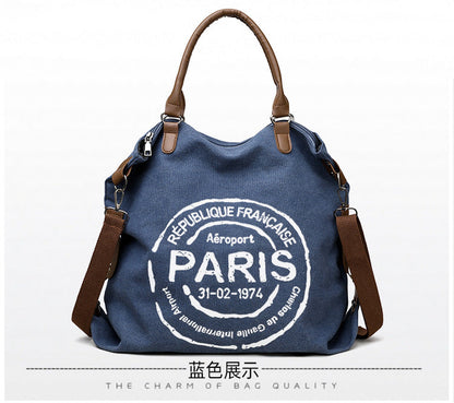 Women's Handbag Women's Shoulder Bag Fashion Purse Vintage CANVAS Bag Large Capacity Handbag Inclined Shoulder Bag Mom's Bag