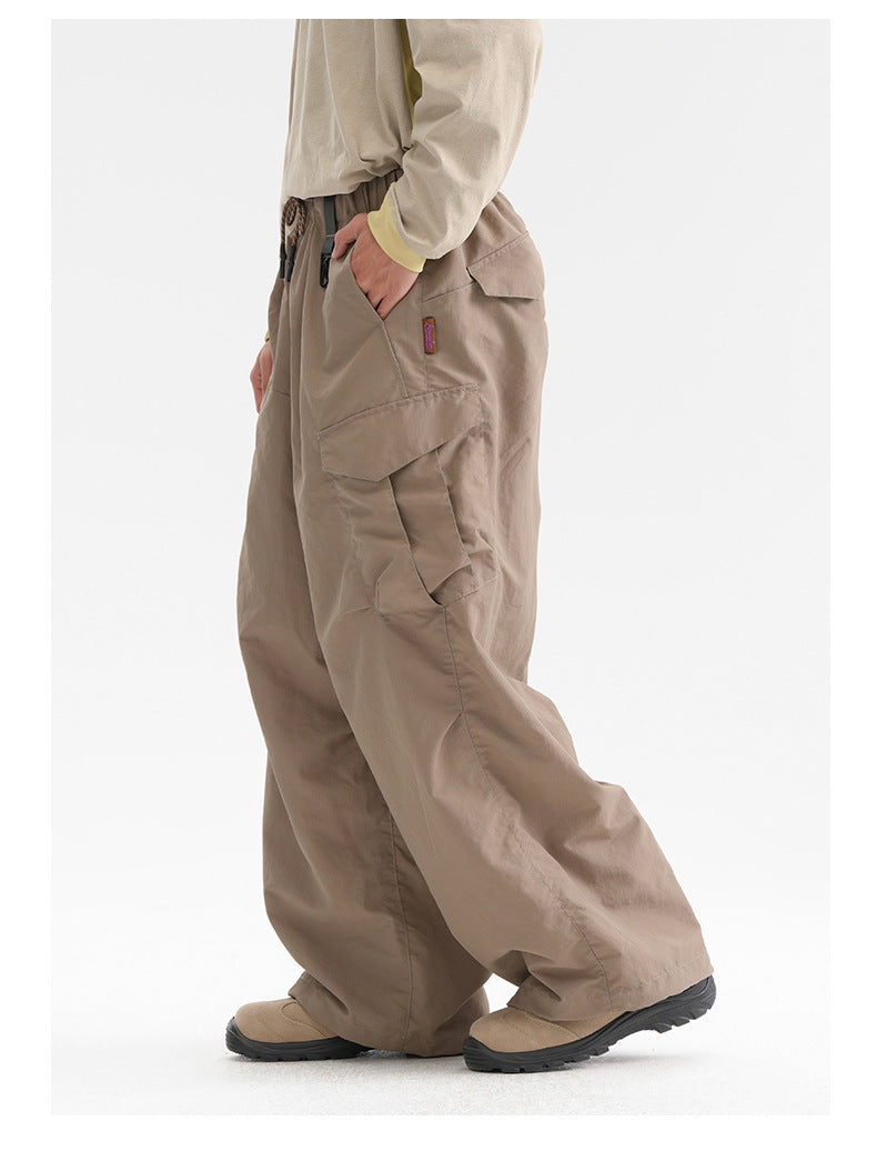 Ultra Loose Lightweight Outdoor Functional Pants Men Women Waterproof Quick Dry Techwear Wide Leg Cargo Pant Track Trouser