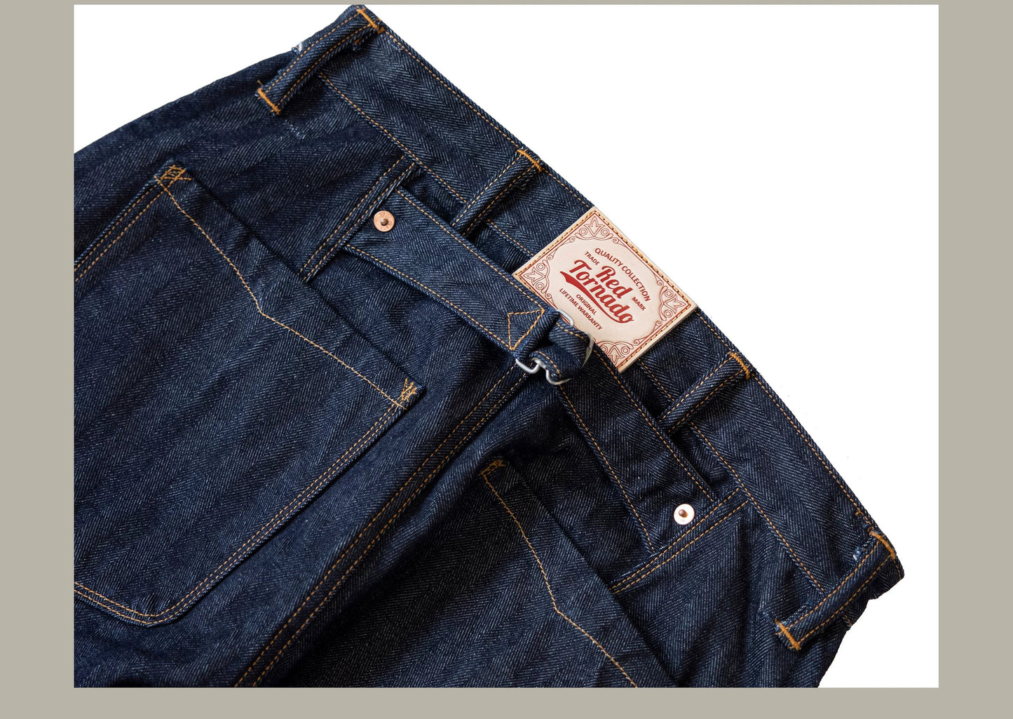 Vintage 15 Oz Indigo Selvage Stylish Trousers Mens Casual Raw Denim Jean Pants