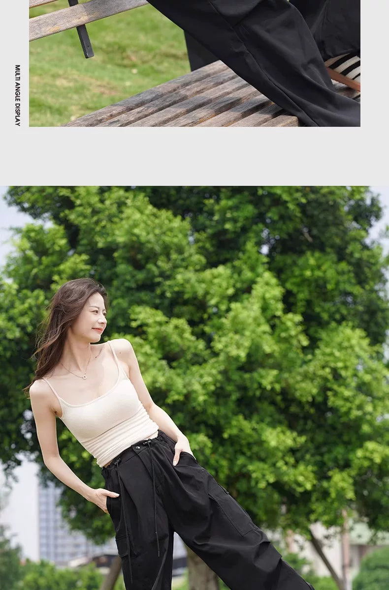 Outdoor Hiking Pants for Women Men's Casual  Trousers 2024 Autumn Sports Pants Loose Functional Overalls  Windproof