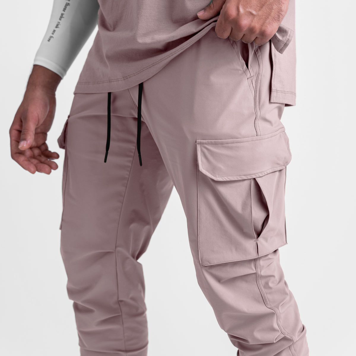2024 New Men's Cargo Pants Summer Thin Loose Quick-Drying Elastic Leggings Running Training Sweatpants Casual Trend Trousers