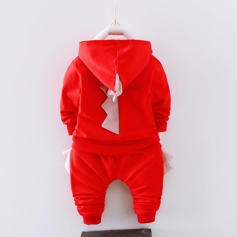 New Autumn Baby Clothes Children Boys Hooded Jacket T-Shirt Pants 3Pcs/Set Toddler Girls Clothing Infant Costume Kids Tracksuits
