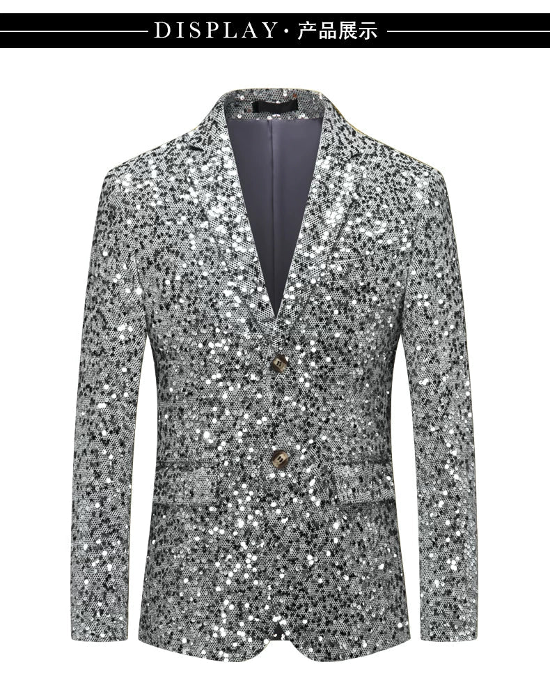 Men's business casual suit coat 2023 spring new Blazer wedding fashion host party party party social suit large suit M-6XL