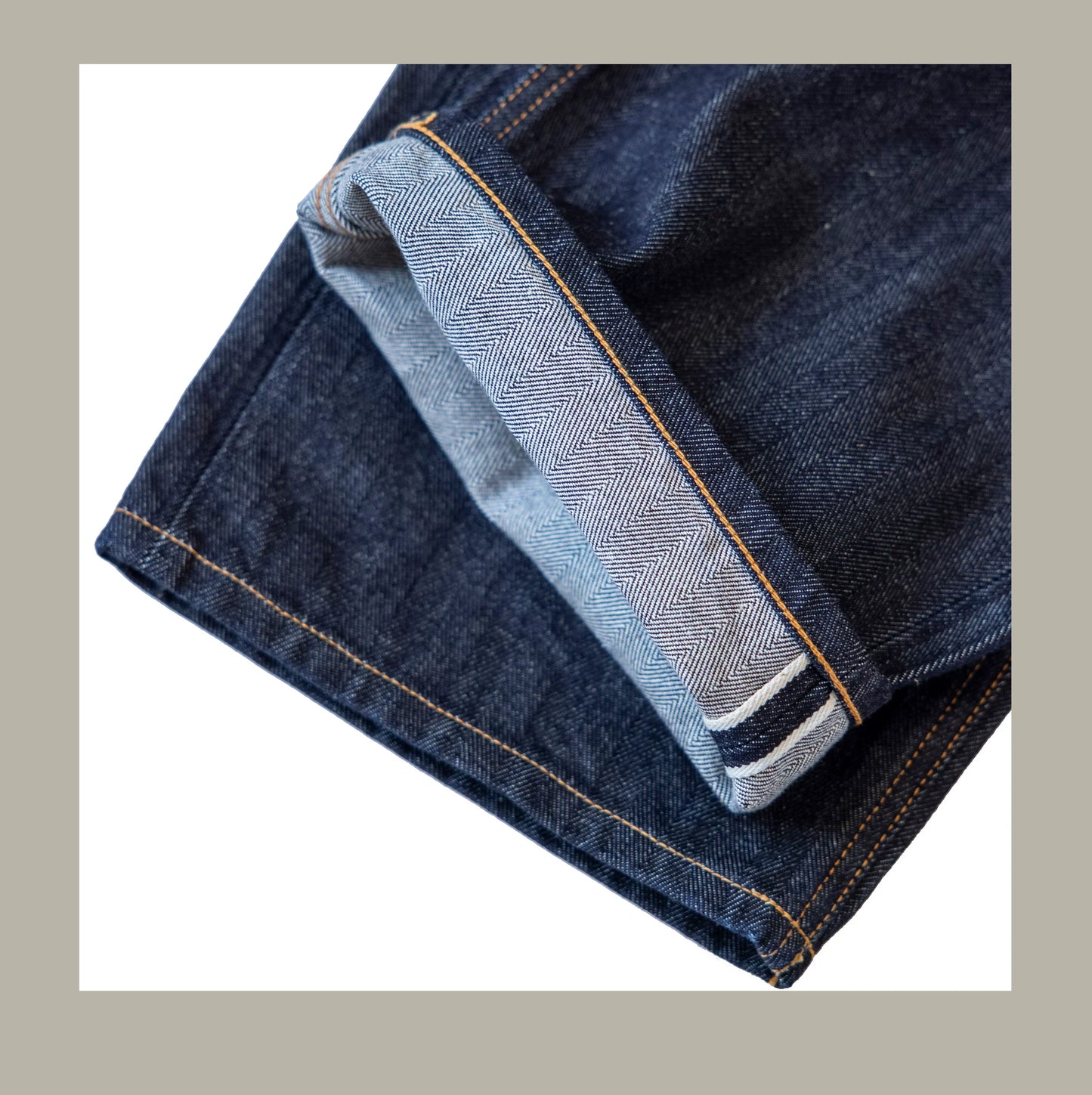 Vintage 15 Oz Indigo Selvage Stylish Trousers Mens Casual Raw Denim Jean Pants
