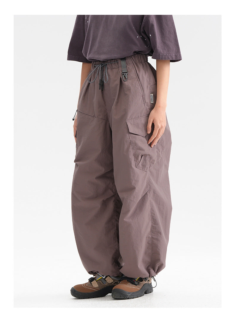 Ultra Loose Lightweight Outdoor Functional Pants Men Women Waterproof Quick Dry Techwear Wide Leg Cargo Pant Track Trouser